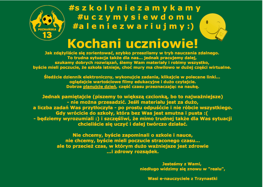 TRYB NAUCZANIA ZDALNEGO