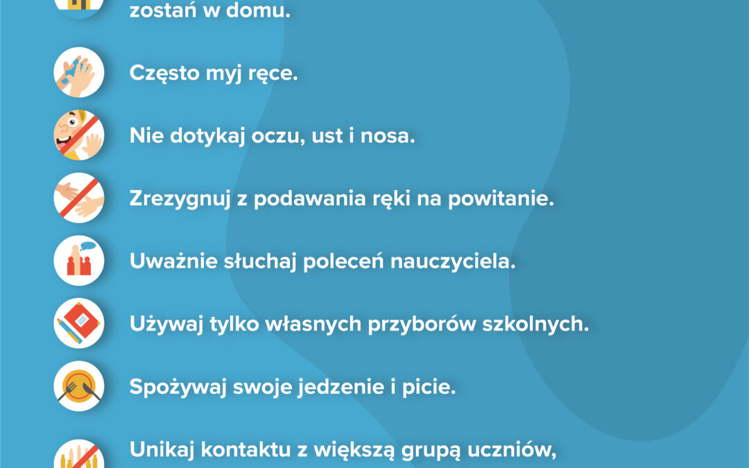 Regulamin bezpieczeństwa w trakcie epidemii COVID -19