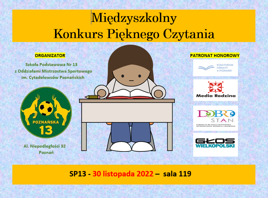 MIĘDZYSZKOLNY KONKURS PIĘKNEGO CZYTANIA