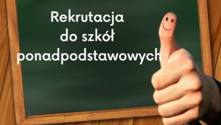 REKRUTACJA DO SZKÓŁ PONADPODSTAWOWYCH