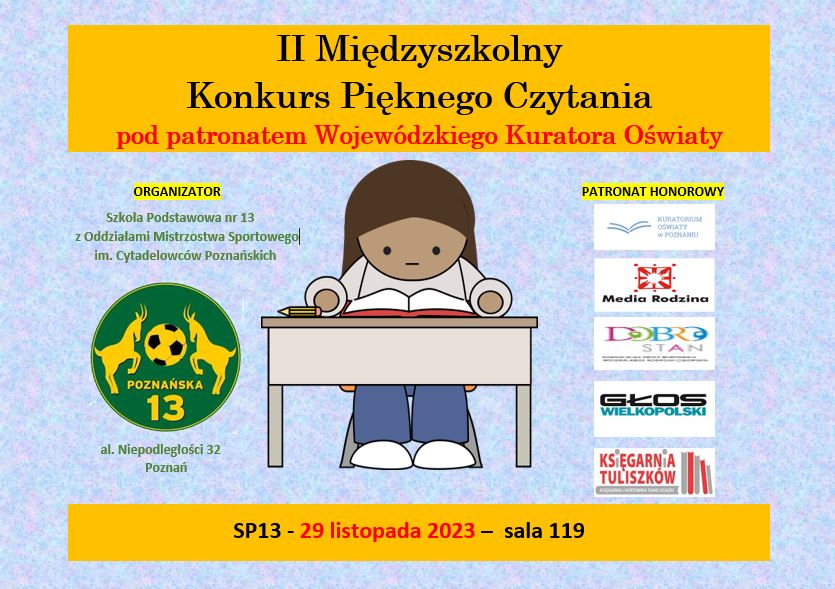 II MIĘDZYSZKOLNY KONKURS PIĘKNEGO CZYTANIA