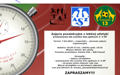 ZAJĘCIA DODATKOWE Z LEKKIEJ ATLETYKI