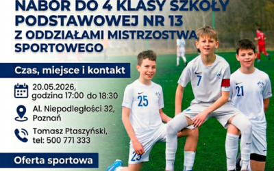 NABÓR DO KLASY 4 SPORTOWEJ O PROFILU PIŁKA NOŻNA